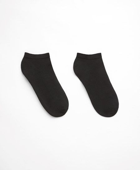 Oysho 2 Pairs Of Modal Trainer Socks Čierne | PEF794563