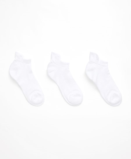 Oysho 3 Pairs Of Polyamide Sports Sneaker Socks Biele | JQC894230