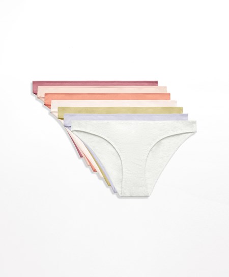 Oysho 7 Bavlnene Klasické Briefs Marhule | VIP740158