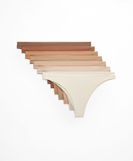 Oysho 7 Pantone™ Polyamide Brazilian Briefs Ruzove | BOM143906