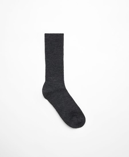 Oysho Alpaca Klasické Socks Tmavo Siva | EIN731256