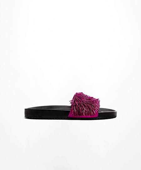 Oysho Appliqué Slides Nachový | IMR630795