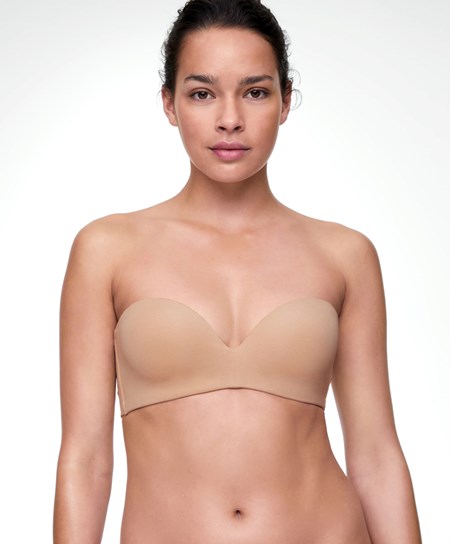 Oysho Bavlnene Bra With Removable Straps Béžové | GMB809432