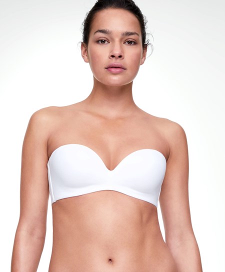Oysho Bavlnene Bra With Removable Straps Biele | VAN978231