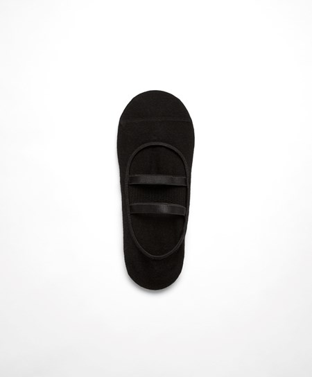 Oysho Bavlnene Joga And Pilates Socks Čierne | TLI580372