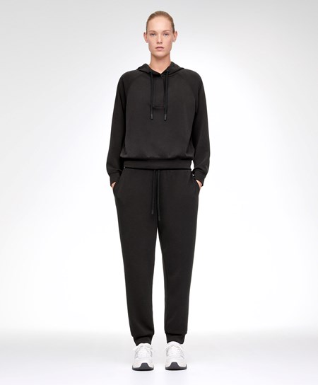 Oysho Black Modal Tracksuit With Zip Čierne | WSK750398