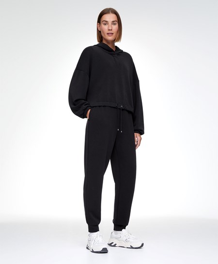 Oysho Black Modal Tracksuit Čierne | LNM627048