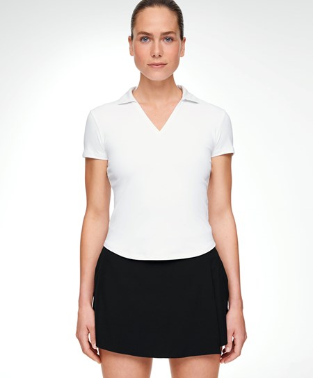 Oysho Comfortlux Polo Shirt Biele | AYI160382