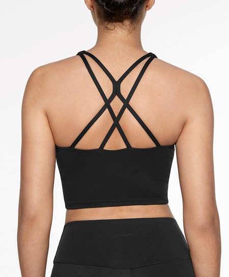 Oysho Comfortlux Remienkove Tank Top Čierne | AIK610283