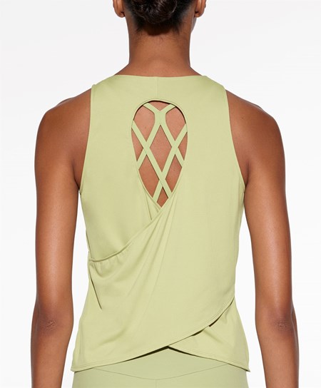 Oysho Cross-back Comfortlux T-shirt Zelene | VMT518402