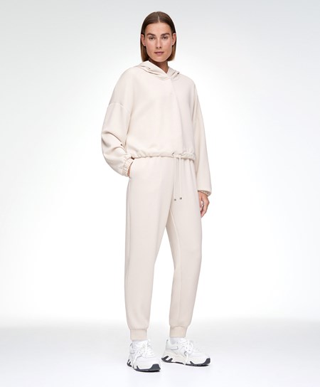 Oysho Ecru Modal Tracksuit Stone | QIZ064318