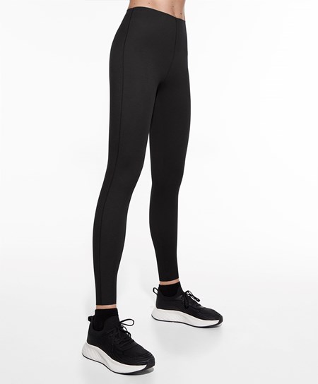 Oysho Extra-compressive Core Control 65cm Ankle-length Leggings Čierne | GKM098471