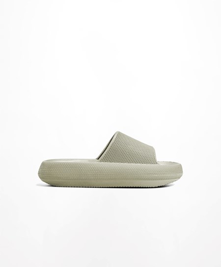 Oysho Flatform Sandals Hnedožltý | SUX193752