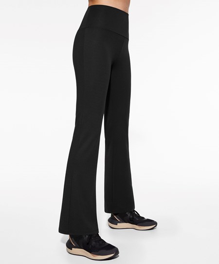 Oysho High-rise Comfortlux Flare Trousers Čierne | DQC375628