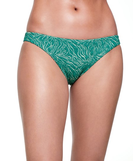 Oysho Jacquard Klasické Bikiny Briefs Tyrkysové Zelene | IJO768934