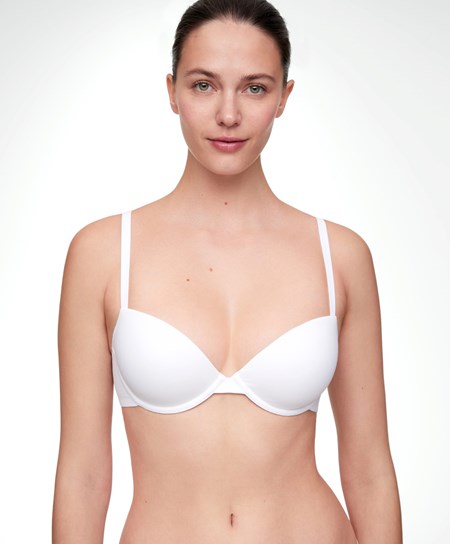 Oysho Klasické Bavlnene Underwired Bra Biele | YOP197648