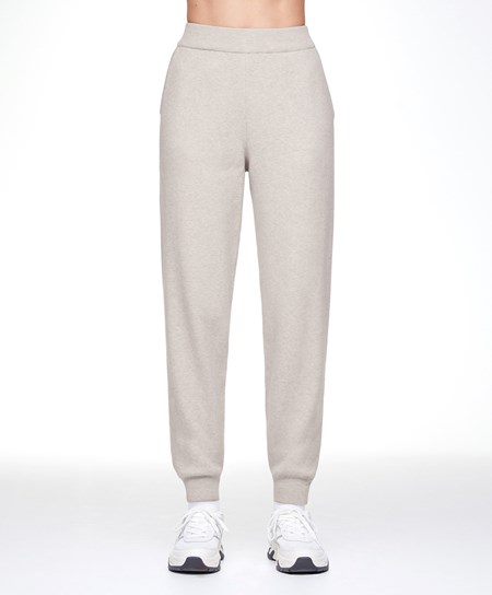 Oysho Knit Joggers Stone | VDR024851