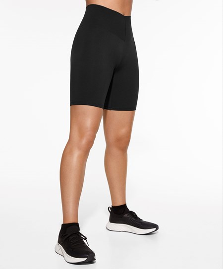 Oysho Light Touch 25cm Cycle Kratke Leggings Čierne | OFM231950