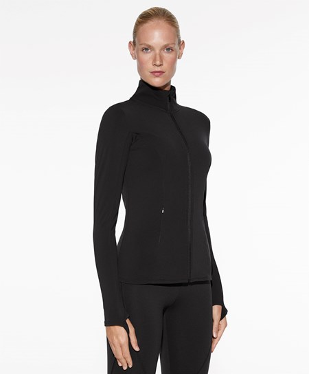 Oysho Light Warm Bežecké Jacket Čierne | GHN725830