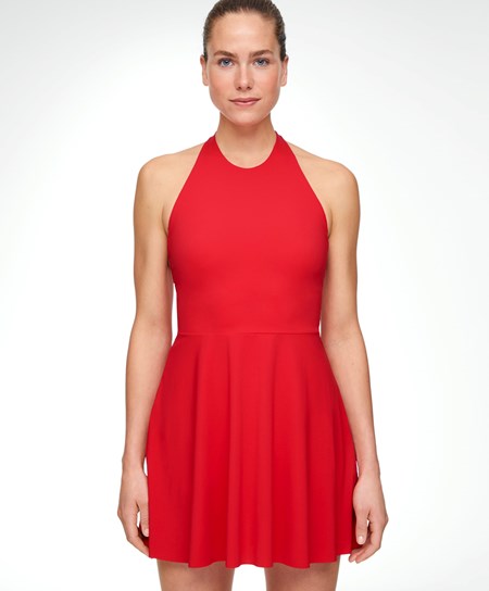 Oysho Light-touch Halter Saty Červené | VDP075639