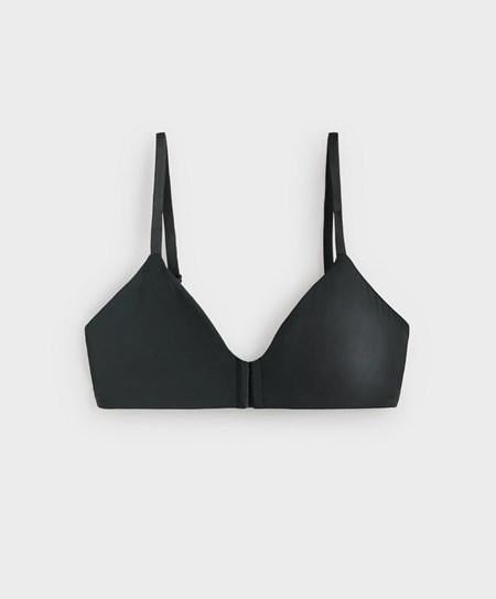 Oysho Lola Bra With Left Cup Čierne | KUV071328