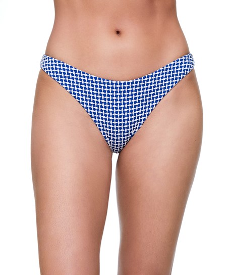 Oysho Mini Geometric Medium-coverage Bikiny Briefs Modre | TJB689175