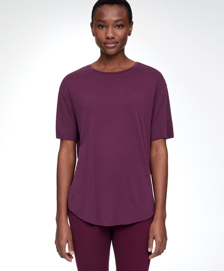 Oysho Modal Kratke-sleeved T-shirt Nachový | WNT805649
