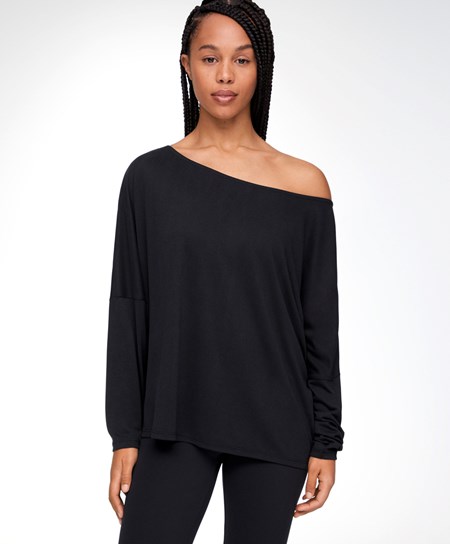 Oysho Modal Long-sleeved T-shirt Čierne | TPM461258