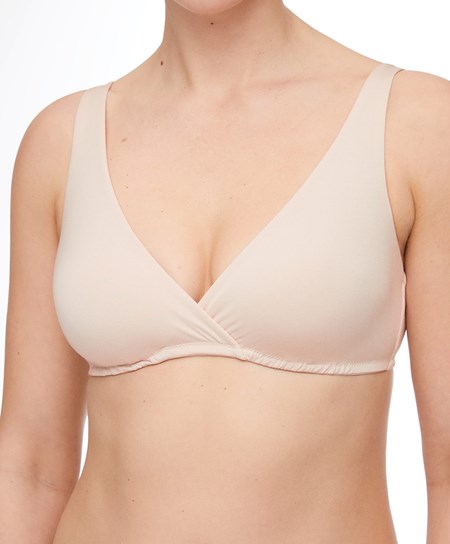 Oysho Modal Triangle Nursing Bra Almond | RIC643012