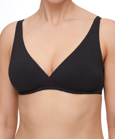 Oysho Modal Triangle Nursing Bra Čierne | GSK298107