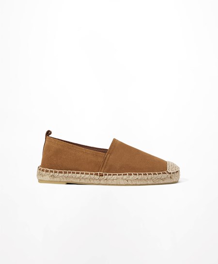 Oysho Natural Kozene Espadrilles Hnede | HRM402513