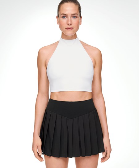 Oysho Open-back Comfortlux Halter Top Biele | ZAT374562