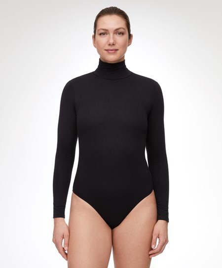 Oysho Outlast® Thermal High-neck Body Čierne | USF597830
