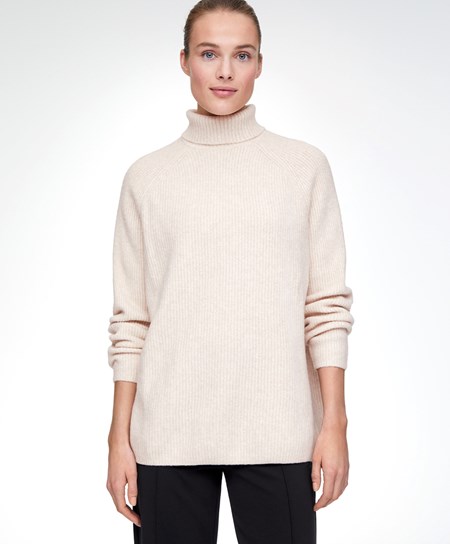 Oysho Oversized Turtleneck Svetrove Saty Svetlo | KEI451706