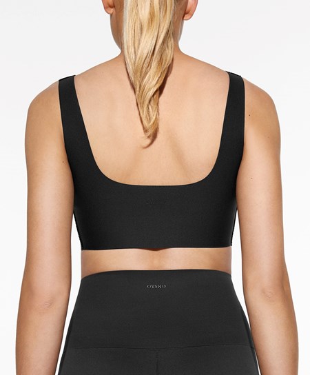 Oysho Perfect-adapt Medium-support Sports Bra With Cups Čierne | EAK312475