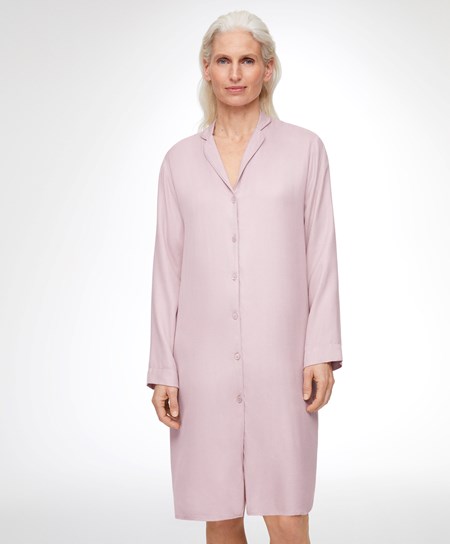 Oysho Piping Nightshirt Ruzove | PSA374859