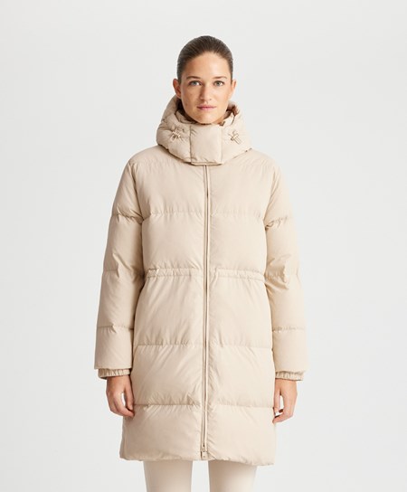 Oysho Polstrované Down Jacket Béžové | RYS069824