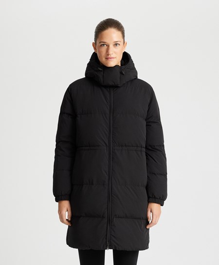 Oysho Polstrované Down Jacket Čierne | QBJ792564