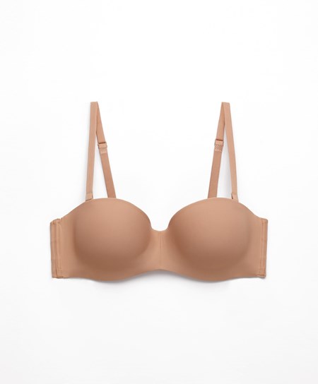 Oysho Polyamide Push-up Bra With Removable Straps Béžové | IUV748635