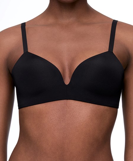 Oysho Push-up Polstrované Triangle Polyamide Bra Čierne | TSU219470