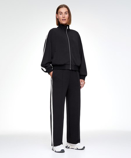 Oysho Side Stripe Modal Tracksuit Čierne | YZX948125