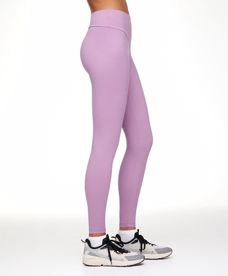 Oysho Soft Compressive 65cm Ankle-length Leggings Pale Mauve | WMG308794