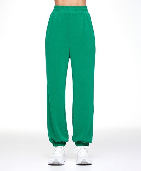 Oysho Soft Touch Modal Joggers Zelene | FYN542617
