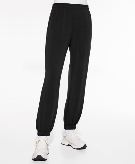 Oysho Soft Touch Modal Joggers Čierne | XJN498623