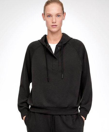 Oysho Soft Touch Modal Sweatshirt Čierne | DUS257643