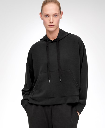 Oysho Soft Touch Modal Sweatshirt Čierne | SVZ947510
