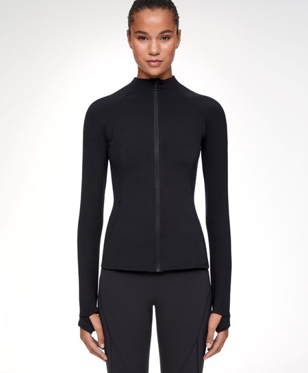 Oysho Soft-feel Cardigan Čierne | KUV869210