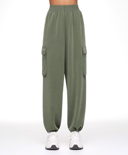 Oysho Soft-touch Modal Cargo Joggers Hnedožltý | FTB846012