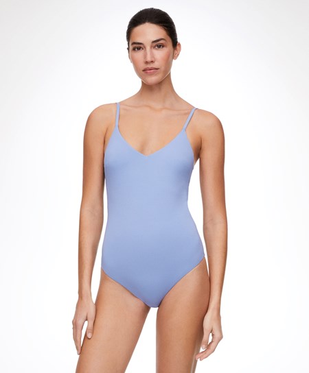 Oysho Triangle Swimsuit Lavendel Modre | WTC210659