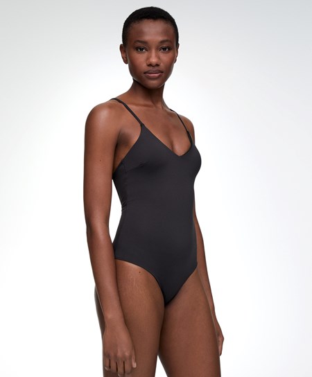 Oysho Triangle Swimsuit Čierne | WKE123469